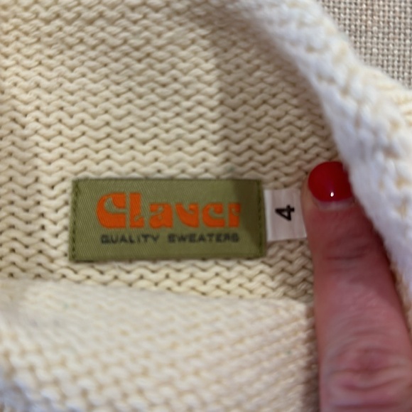 EUC Claver Knit Shamrock Sweater 4T - Picture 2 of 2